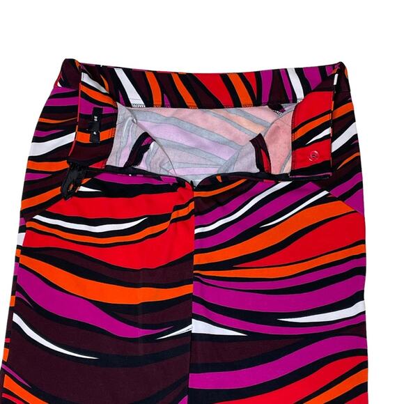 Groovy Mod Retro Colorful Vivid Bright Pencil Mini Skirt Size 8 Petite - Picture 3 of 10